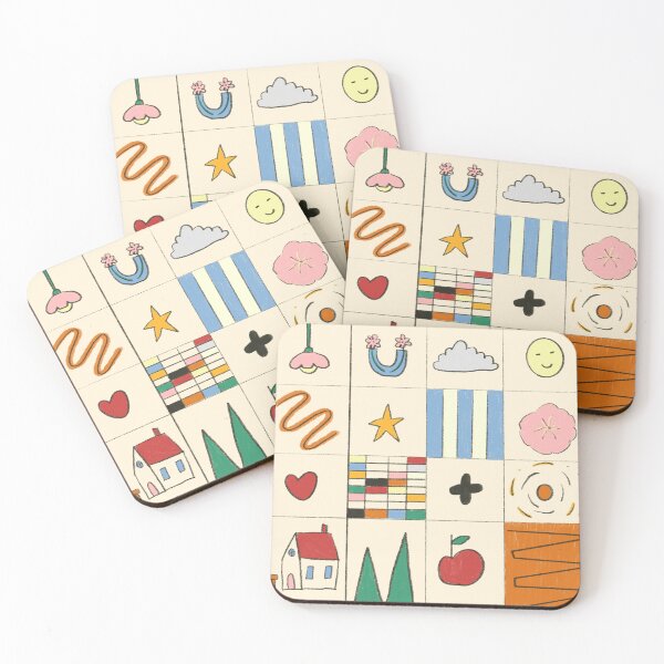 Item preview, Cute Illustrated Icon Pattern | Everyday Objects designed and sold by BluelemonStudio.