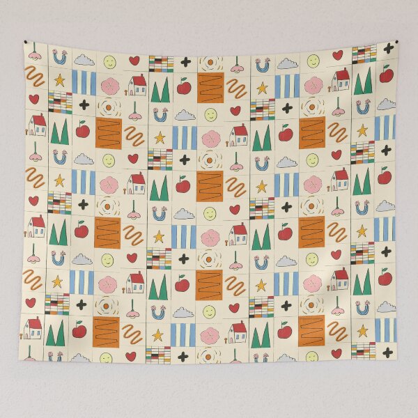 Item preview, Cute Illustrated Icon Pattern | Everyday Objects designed and sold by BluelemonStudio.