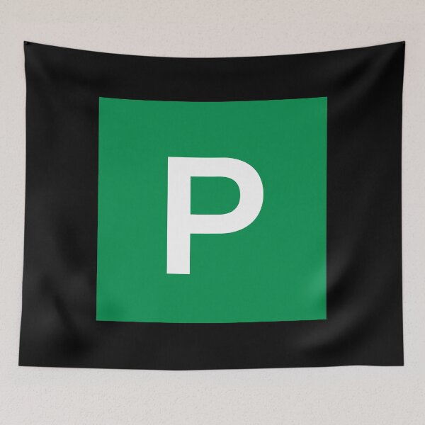 Item preview, DRIVER: P PLATES GREEN, LETTER P, NEW LICENCE designed and sold by AASparksDesigns.