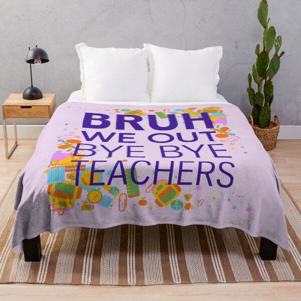 Item preview, Bruh We Out Bye Bye Teachers Funny Sarcastic Minimalist Last Day School designed and sold by Im-Ara.