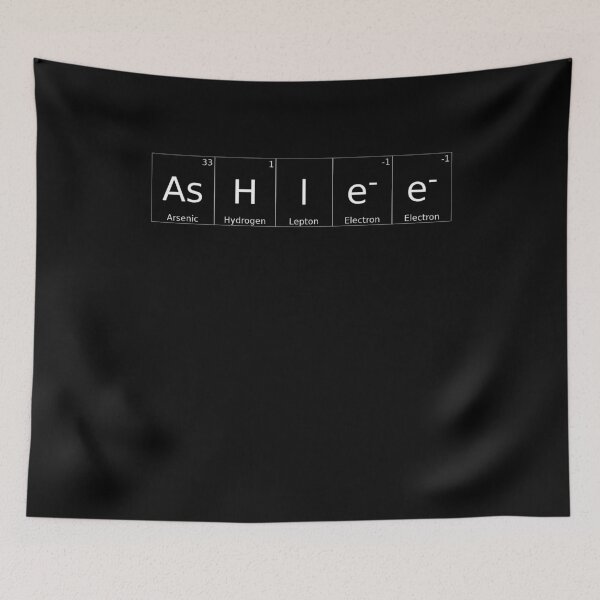 Item preview, ASHLEE - ✨ ELEMENTS & PARTICLES NAME SERIES ✨- for darker background designed and sold by WheelieGdArt.