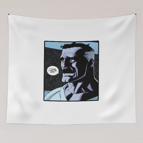 Item preview, OMNI MAN I THINK I MISS MY WIFE COMIC PANEL (INVINCIBLE SUPERHERO ANIMATED SHOW) designed and sold by Python Designs .