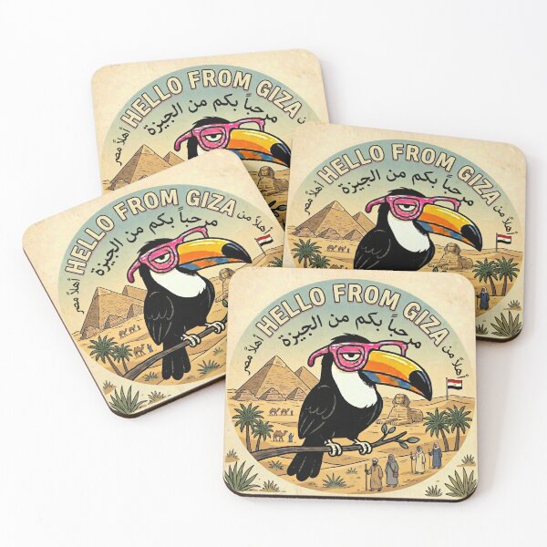 Item preview, Hello From Giza Toucan Egypt Travel designed and sold by SplashTastic.