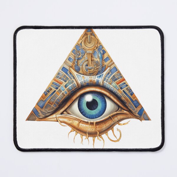 Item preview, Mystical All Seeing Eye Steampunk Esoteric Illustration designed and sold by LunaPixelStudio.