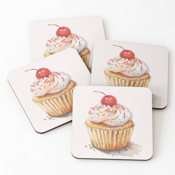 Artikelvorschau, Niedlicher Pastell-Cupcake entworfen und verkauft von PamLeeDesign.