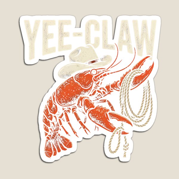 Item preview, Yee-Claw Crawfish Cajun Seafood Funny Crawfish Cowboy Gear designed and sold by DynamicDesign.