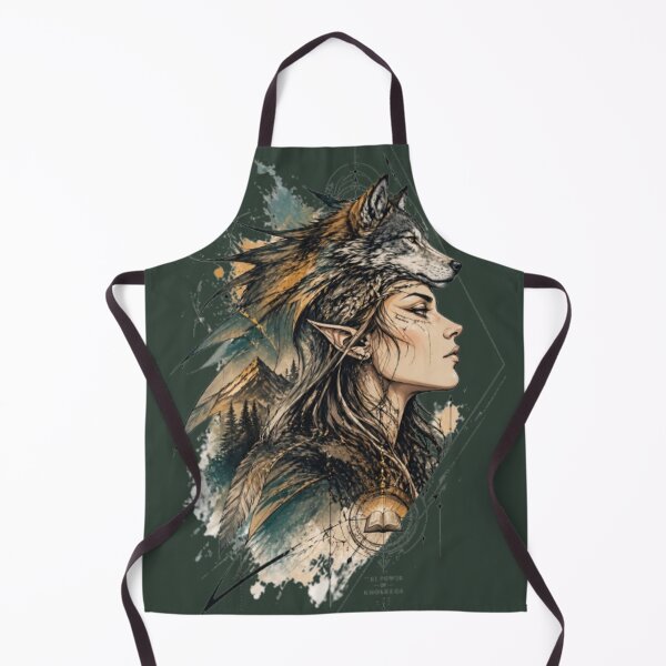 Item preview, The Power of Knowledge – Wolf Spirit Fantasy Art designed and sold by InnerwayStudio.