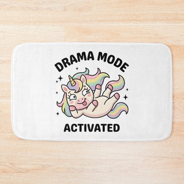 Item preview, Funny Unicorn Drama Mode Activated T-Shirt – Cute Dramatic Meme designed and sold by DIRTYSKETCHH.