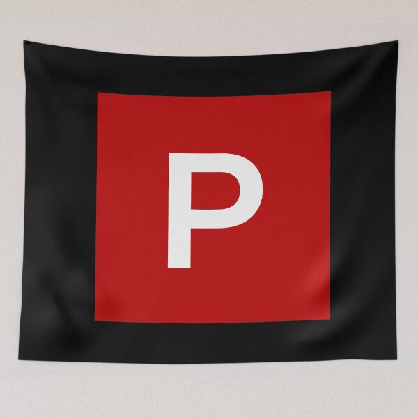 Item preview, DRIVER: P PLATES RED, LETTER P, NEW LICENCE designed and sold by AASparksDesigns.