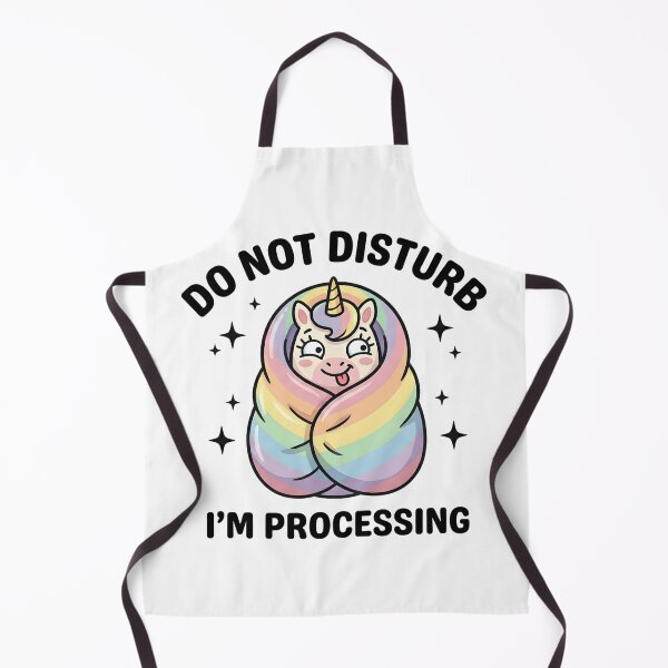 Item preview, Cute Unicorn Do Not Disturb I’m Processing T-Shirt – Funny Mood Shirt designed and sold by DIRTYSKETCHH.