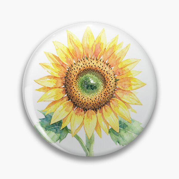 Item preview, Watercolor Sunflower designed and sold by Mia's Menagerie.