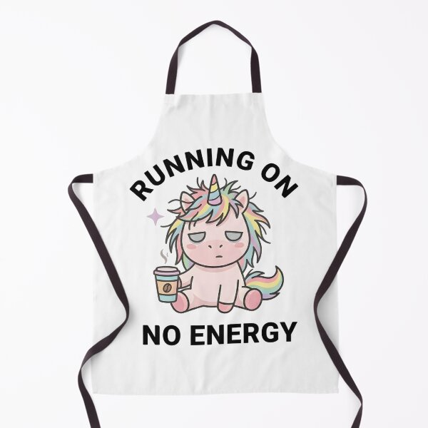 Item preview, Funny Unicorn Running On No Energy T-Shirt – Cute Tired Meme designed and sold by DIRTYSKETCHH.