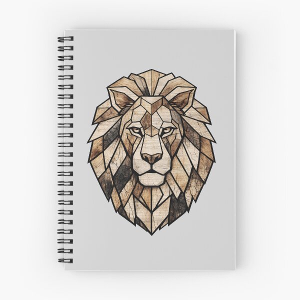 Item preview, Geometric Lion Wood Texture Design designed and sold by Underdott.