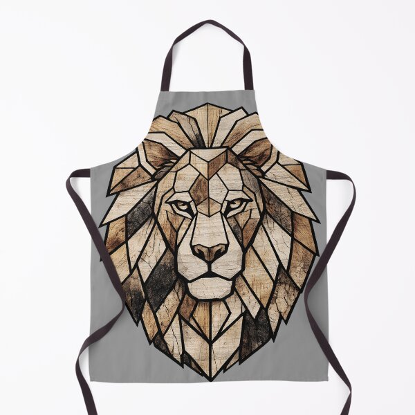 Item preview, Geometric Lion Wood Texture Design designed and sold by Underdott.