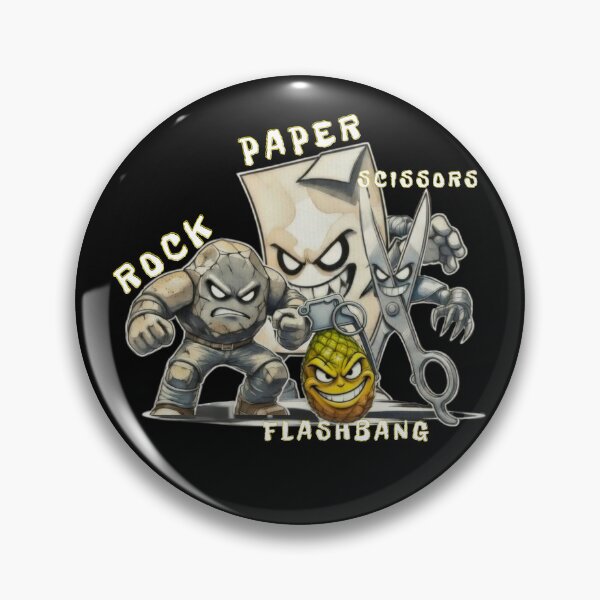 Item preview,  Rock Paper Scissors Flashbang joke, funny design designed and sold by Creative-Sanc.