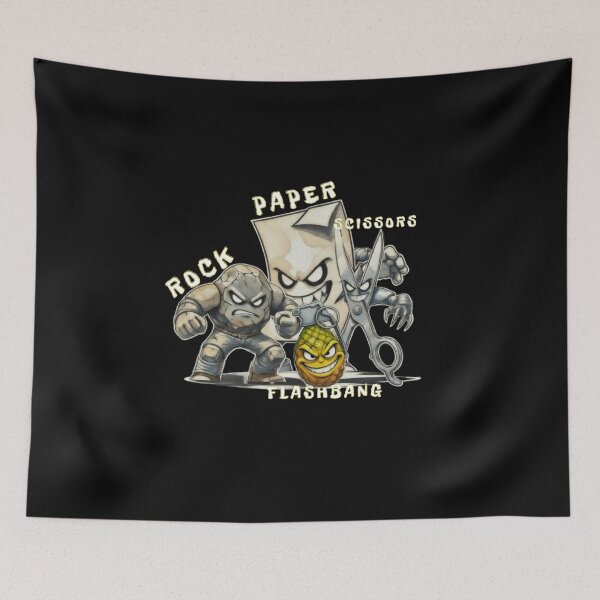 Item preview,  Rock Paper Scissors Flashbang joke, funny design designed and sold by Creative-Sanc.
