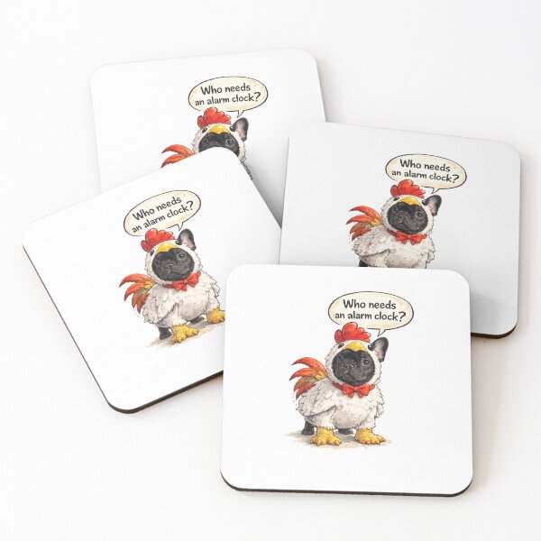 Item preview, Funny French Bulldog in Chicken Costume designed and sold by shallia.