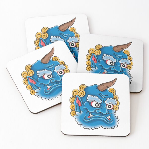 Item preview, Blue Oni - Japanese Tattoo designed and sold by Melinkarts.