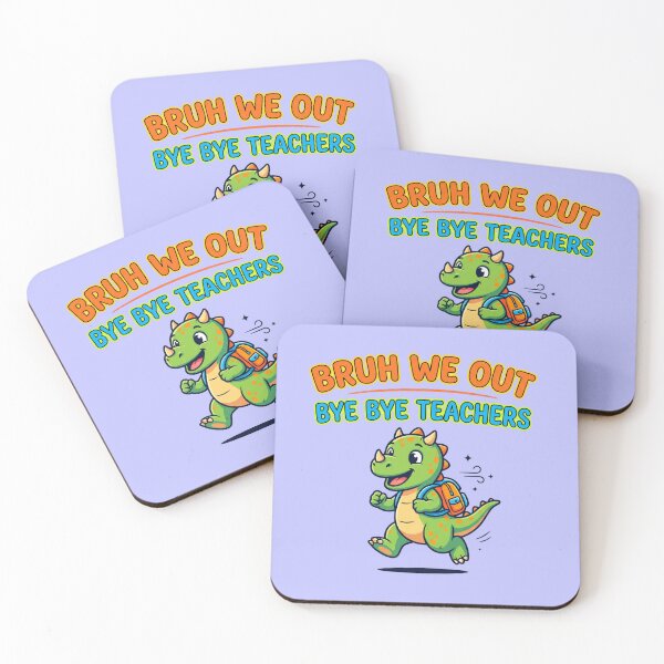 Item preview, Funny Dinosaur Bruh We Out Bye Bye Teachers Kids Last Day School designed and sold by Im-Ara.