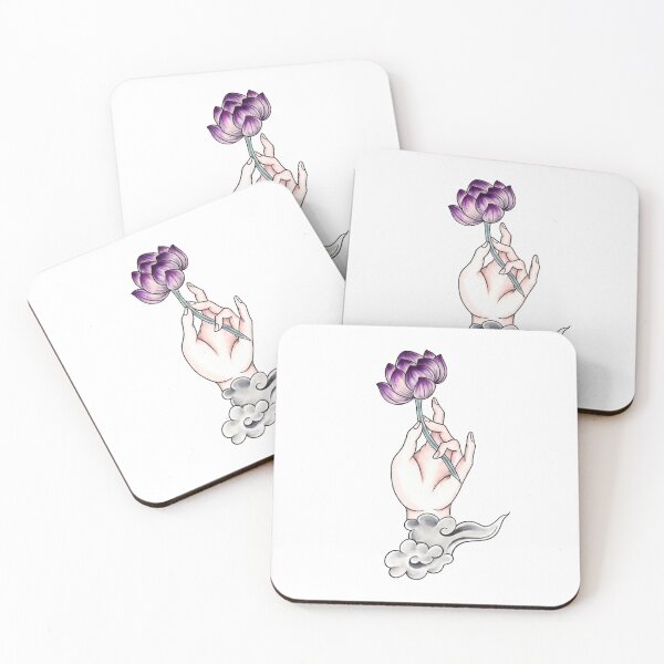 Item preview, Hand with Lotus - Japanese Tattoo designed and sold by Melinkarts.