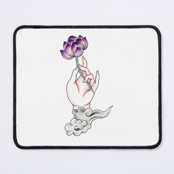 Item preview, Hand with Lotus - Japanese Tattoo designed and sold by Melinkarts.