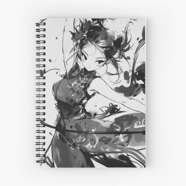 Item preview, Abstract Ink Motion Girl – Japanese Zen Aesthetic designed and sold by EchoWave11.