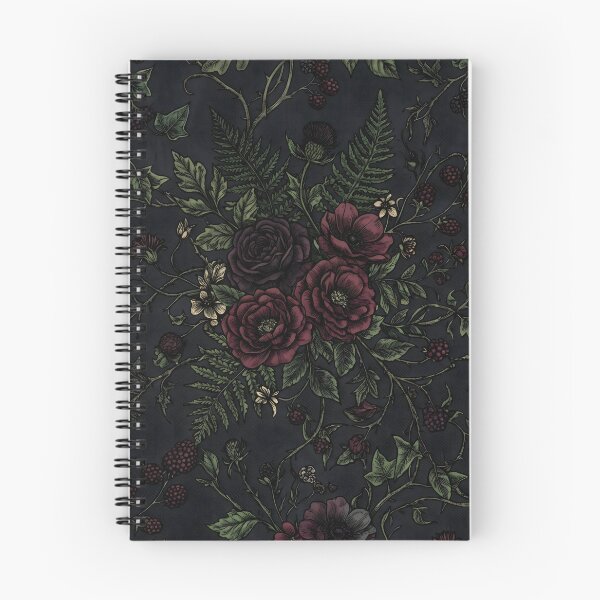 Item preview, Dark Cottagecore Floral Pattern Dark Floral Moody Nature designed and sold by SplashTastic.