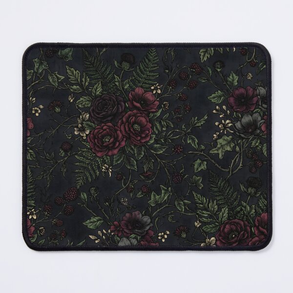 Item preview, Dark Cottagecore Floral Pattern Dark Floral Moody Nature designed and sold by SplashTastic.