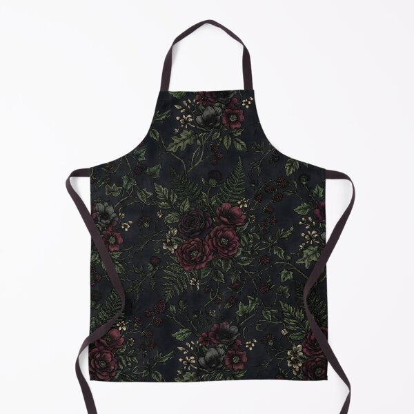 Item preview, Dark Cottagecore Floral Pattern Dark Floral Moody Nature designed and sold by SplashTastic.