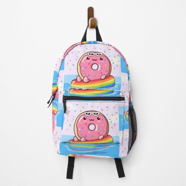 Item preview, Cute Kawaii Donut Summer Vacation on Rainbow Float designed and sold by jo-e-basta.