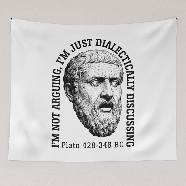 Item preview, Funny Philosophy Plato Quote Not Arguing Discussing designed and sold by GrandeDuc.