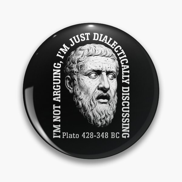 Item preview, Funny Philosophy Plato Quote Not Arguing Discussing designed and sold by GrandeDuc.