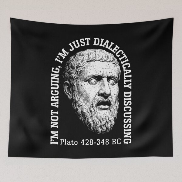 Item preview, Funny Philosophy Plato Quote Not Arguing Discussing designed and sold by GrandeDuc.