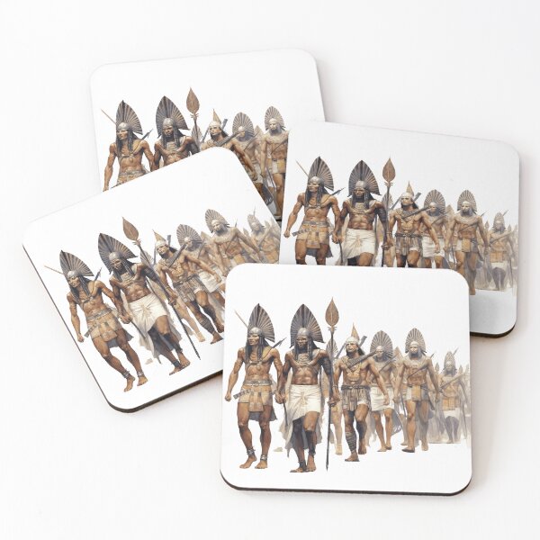 Item preview, Ancient Egyptian Warriors Marching Infantry Historical Illustration designed and sold by LunaPixelStudio.