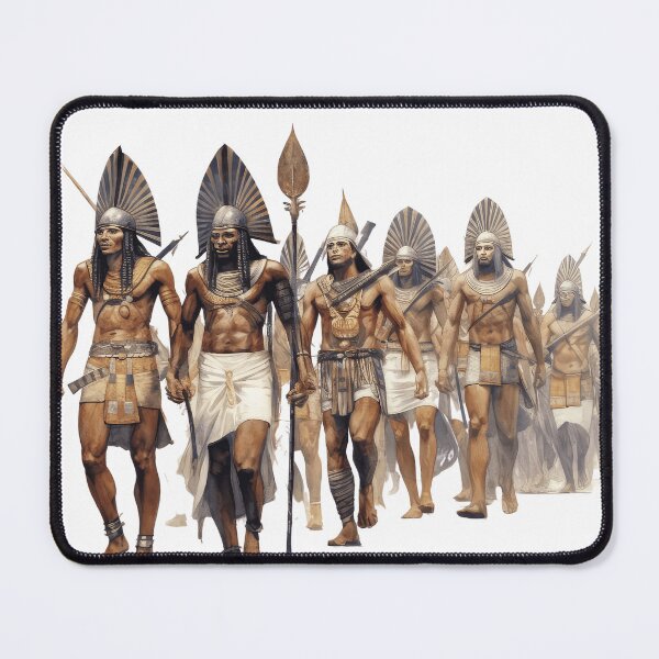 Item preview, Ancient Egyptian Warriors Marching Infantry Historical Illustration designed and sold by LunaPixelStudio.