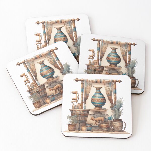 Item preview, Ancient Egyptian Artifacts Collection Archaeological Illustration designed and sold by LunaPixelStudio.