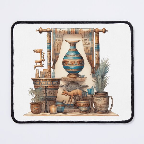Item preview, Ancient Egyptian Artifacts Collection Archaeological Illustration designed and sold by LunaPixelStudio.