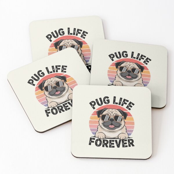 Aperçu de l'œuvre Pug Life Forever : Le Carlin Branché créée et vendue par FrenchTouch77.