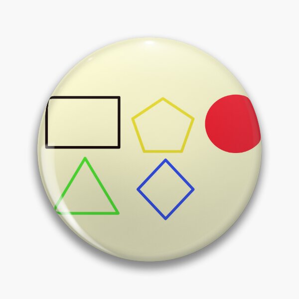 Item preview, Geometric Shapes Primary Colors Educational Classroom Art designed and sold by tineldesign.
