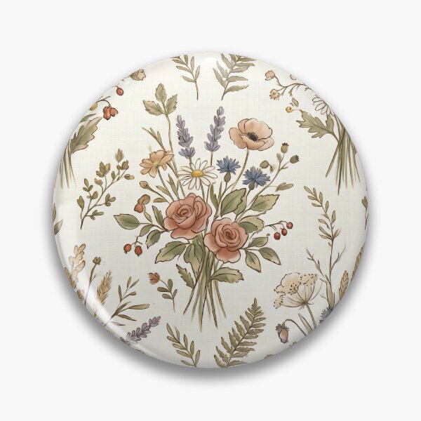Item preview, Farmhouse Wildflower Pattern Shabby Chic Country Floral designed and sold by SplashTastic.