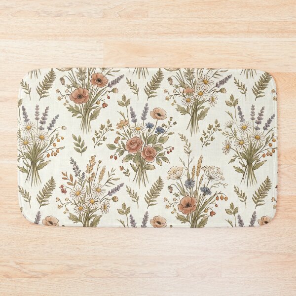 Artikelvorschau, Landhausstil mit Wildblumenmuster, Shabby Chic, ländliches Blumenmuster entworfen und verkauft von SplashTastic.