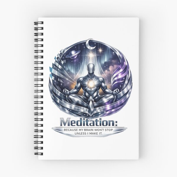 Item preview, Meditation Because My Brain Won't Stop Unless I Make It designed and sold by WeirdlyFitCo.