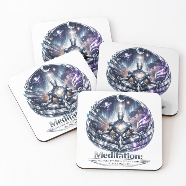 Item preview, Meditation Because My Brain Won't Stop Unless I Make It designed and sold by WeirdlyFitCo.