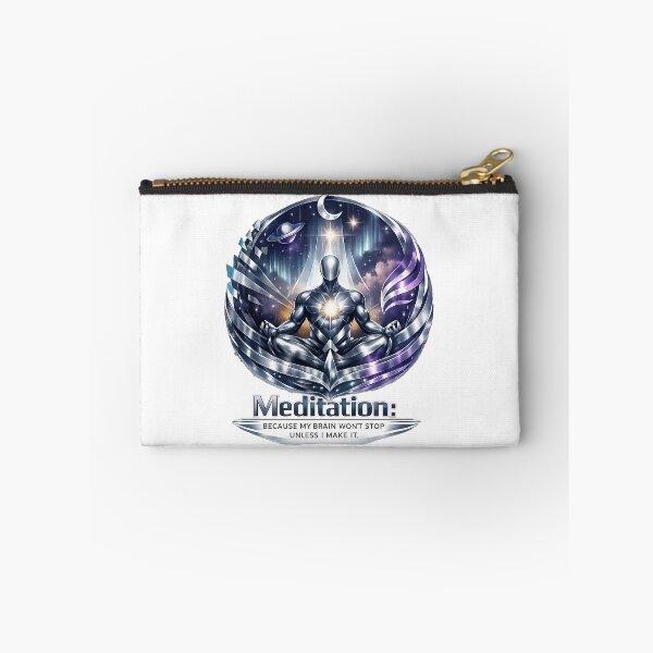 Item preview, Meditation Because My Brain Won't Stop Unless I Make It designed and sold by WeirdlyFitCo.