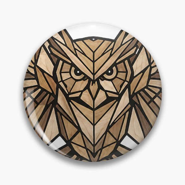 Item preview, Owl Geometric Wood Texture Design designed and sold by Underdott.