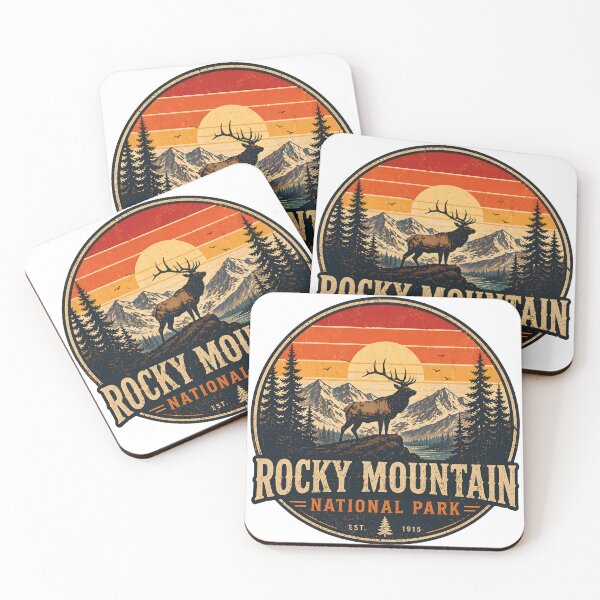 Artikelvorschau, Rocky-Mountain-Nationalpark-Shirt, Retro-Sonnenuntergangs-T-Shirt, Vintage-Berg-T-Shirt, Geschenk für Wanderfreunde, Shirt für Naturliebhaber, Outdoor-Abenteuer-T-Shirt entworfen und verkauft von Arjay Graphic Design.