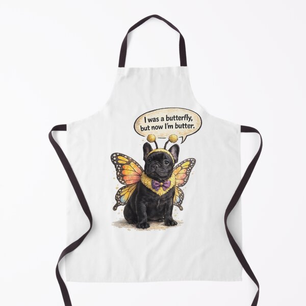 Item preview, Funny Butterfly French Bulldog – Cute Kids Cartoon Dog designed and sold by shallia.