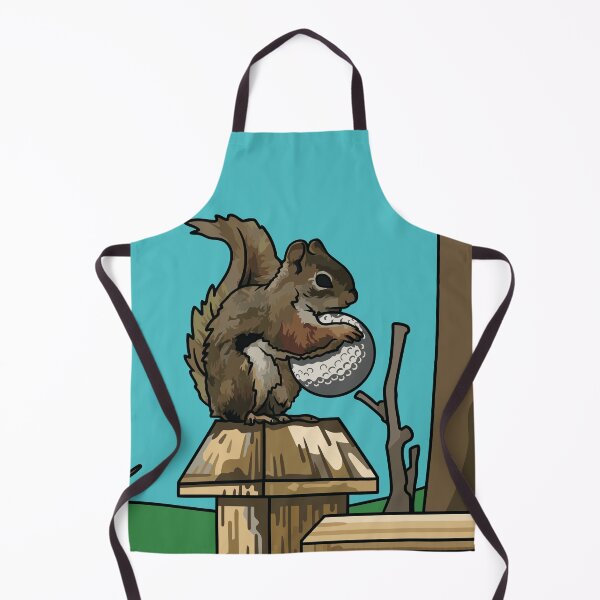 Item preview, Cute Squirrel Stealing Golf Ball - Fun Golf Art designed and sold by GolfCorner.