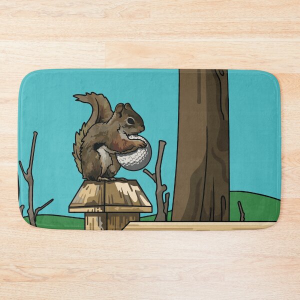 Item preview, Cute Squirrel Stealing Golf Ball - Fun Golf Art designed and sold by GolfCorner.