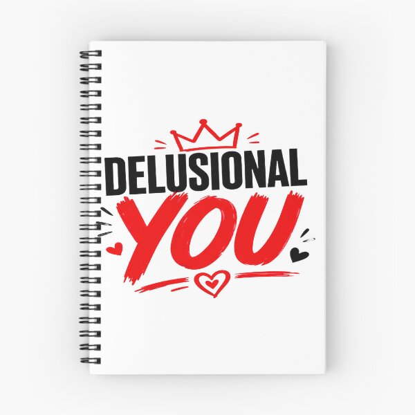 Item preview, Delusional You Funny Romantic Typography – Trendy Love Quote Design designed and sold by Lovestickerco.